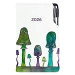 Diář DESIGN tydenní kapesní 2026 polský - Houby