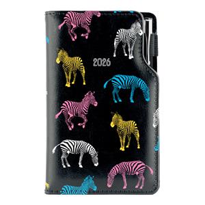 Diář DESIGN týdenní kapesní 2026 slovenský - černá - Zebra
