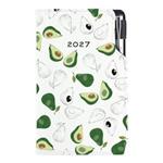 Diář DESIGN týdenní kapesní 2027 český - Avokádo