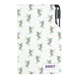 Diář DESIGN týdenní kapesní 2027 český - Kolibřík