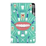 Diář DESIGN týdenní kapesní 2027 český - mátová - Zubař