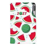 Diář DESIGN týdenní kapesní 2027 český - Meloun