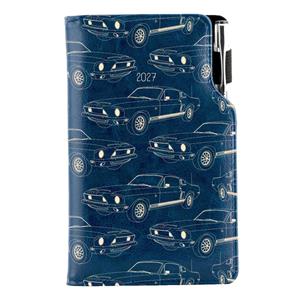 Diář DESIGN týdenní kapesní 2027 český - modrá - Mustang