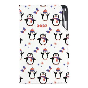 Diář DESIGN týdenní kapesní 2027 český - Tučňák