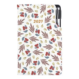 Diář DESIGN tydenní kapesní 2027 - Jeřabina