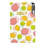 Diář DESIGN tydenní kapesní 2027 polský - Citron