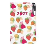 Diář DESIGN tydenní kapesní 2027 polský - Jahoda