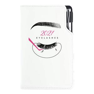 Diář DESIGN tydenní kapesní 2027 polský - KOSMETICKÝ Eyelashes