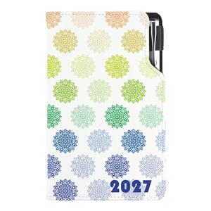 Diář DESIGN tydenní kapesní 2027 polský - Mandala barevný