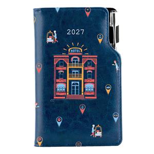 Diář DESIGN týdenní kapesní 2027 polský - modrá - Hotel