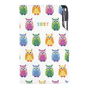 Diář DESIGN tydenní kapesní 2027 polský - Sova