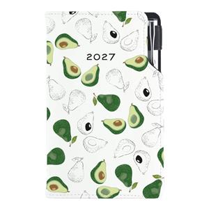 Diář DESIGN týdenní kapesní 2027 slovenský - Avokádo