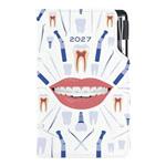 Diář DESIGN týdenní kapesní 2027 slovenský - bílá - Zubař