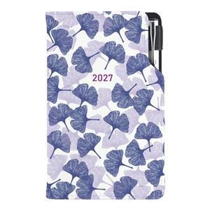 Diář DESIGN týdenní kapesní 2027 slovenský - Ginkgo