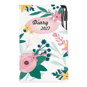 Diář DESIGN týdenní kapesní 2027 slovenský - Květiny