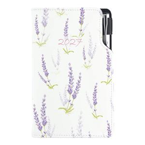 Diář DESIGN týdenní kapesní 2027 slovenský - Levandule
