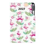 Diář DESIGN týdenní kapesní 2027 slovenský - Plameňák