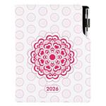 Diář DESIGN týdenní speciál A5 2026 - Mandala červená