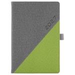 Diář DIEGO denní A5 2027 český - šedá/zelená