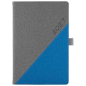 Diář DIEGO denní A5 2027 slovenský - šedá/modrá