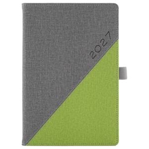 Diář DIEGO týdenní A5 2027 polský - šedá/zelená