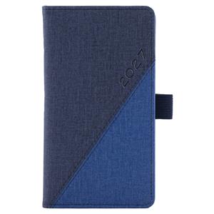 Diář DIEGO týdenní kapesní 2027 slovenský - modrá/modrá