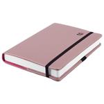 Diář ELASTIC denní A5 2027 slovenský - pudrová/černá gumička