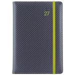 Diář ELASTIC týdenní A5 2027 polský - grafit/zelená gumička