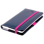 Diář ELASTIC týdenní kapesní 2027 český - grafit/magenta gumička