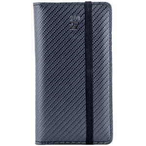 Diář ELASTIC týdenní kapesní 2027 polský - grafit/černá gumička