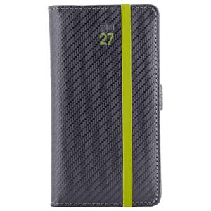 Diář ELASTIC týdenní kapesní 2027 slovenský - grafit/zelená gumička