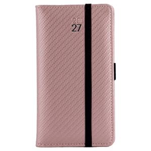 Diář ELASTIC týdenní kapesní 2027 slovenský - pudrová/černá gumička