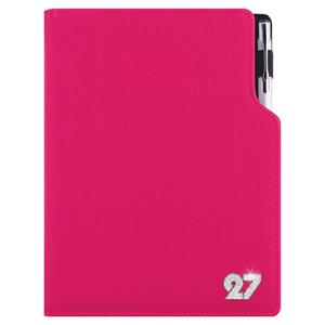 Diář GEP CRYSTAL denní B6 2027 polský - růžová