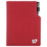 Diář GEP CRYSTAL týdenní B6 2027 - červená pastelová