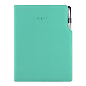Diář GEP s propiskou denní A4 2027 - mátová