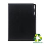 Diář GEP s propiskou denní A4 2027 polský - černá/černý vnitřek - recyklovaná koženka