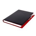 Diář GEP s propiskou denní A4 2027 polský - černá/červený vnitřek