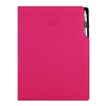 Diář GEP s propiskou denní A4 2027 polský - růžová