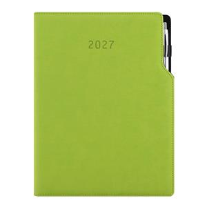 Diář GEP s propiskou denní A4 2027 polský - světle zelená