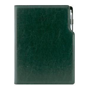 Diář GEP s propiskou denní A4 2027 polský - zelená