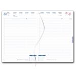 Diář GEP s propiskou denní A4 2027 - tyrkysová/modrý vnitřek