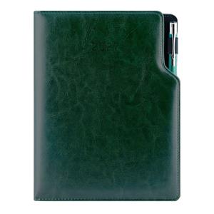 Diář GEP s propiskou denní A5 2027 český - zelená