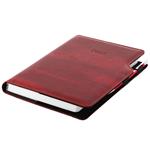 Diář GEP s propiskou denní A5 2027 polský - bordó žíhaná