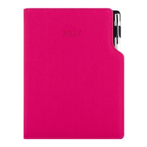 Diář GEP s propiskou denní B6 2027 polský - růžová