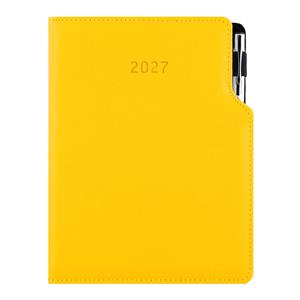 Diář GEP s propiskou denní B6 2027 - žlutá