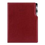 Diář GEP s propiskou týdenní A4 2027 - bordó