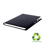 Diář GEP s propiskou týdenní A4 2027 - černá/černý vnitřek - recyklovaná koženka