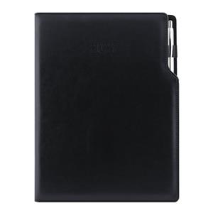 Diář GEP s propiskou týdenní A4 2027 polský - černá/černý vnitřek