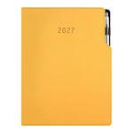 Diář GEP s propiskou týdenní A4 2027 polský - hořčicová