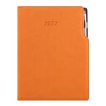 Diář GEP s propiskou týdenní A4 2027 polský - oranžová